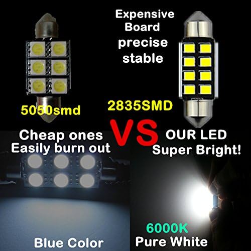 Dome Lamp-31MM, MVO LED Bulb 31mm Dual Contact 6000K White 400lm