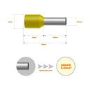 SWIF10-Y-C 10 AWG Ferrules Yellow 100 PCS