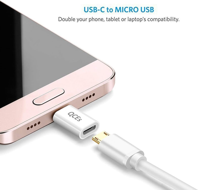 Micro to C USB Micro USB to USB C Adapter  Micro USB Female to USB-C Male OTG Adapter Fast Charging Compatible with iPhone 15 Pro Plus, Samsung Galaxy, Type-C Phones, Tablets