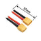 MVXT60-M/F LEADS, MVO XT60 Plug Connector Female and Male with 14AWG Silicon Wire