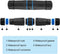 RJ45 WP Coupler. MVO, Waterproof RJ45 Coupler, Shielded Female to Female Waterproof Ethernet Coupler, IP68 Ethernet Outdoor LAN Cable Connector for Cat5e/Cat6/Cat7 Ethernet Cable PoE