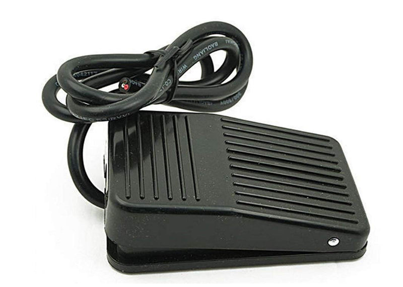 30-041 Pedal Switch,Momentary Foot Pedal Switch Black AC 250V 10A SPDT NO NC Foot Operated Pedal Controller for CNC Industrial with Anti-Skid Rubber
