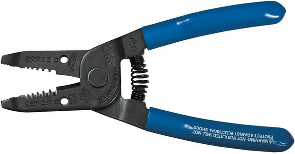 1011, Klein  Multi-Purpose Wire Stripper and Cutter, Made in USA, 10-20 AWG Solid and 12-22 AWG Stranded Wire