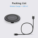MVCW350, MVO Wireless Charger,10W Max Wireless Charging Pad Compatible with iPhone 17/17 Pro/17 Pro Max/Air/16/15/14/13/SE 2022/12/11,Samsung Galaxy S25/S24/S23...