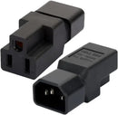 IEC M to 5-15R F Adapt, MVO IEC 320 C14 Male to NEMA 5-15R PDU USA UPS Extension Power Plug Adaptor