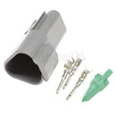 DT-3-M Grey 3 Pin Male Connectors Waterproof Electrical Wire Connector