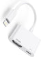 MVApple-HDMI  Apple MFi Certified Apple Lightning to HDMI Adapter, Apple Lightning to Digital AV Adapter, 1080P Sync Screen with Lightning Charging Port for...