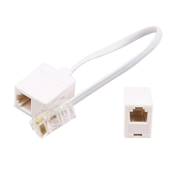 RJ45RJ11, MVO RJ11 6P4C Female to Ethernet RJ45 8P8C Male F/M Adapter Cable