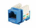 6EKSJBL-S, Wavenet 1 PC CAT6E RJ45 Keystone Jack, Blue