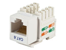 6EKSJWH-S, 1 PC  Wavenet CAT6E RJ45 Keystone Jack, White