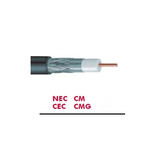 Commscope 5950 RG11 Quad, 14awg 75 Ohm CATV Coax Cable, 100 Foot Length RG-11