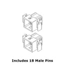 Philmore 61-129, 1 Pair 9 of Circuit Molex 0.062" Male Connectors w/ Ears & Pins