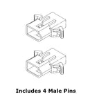 Philmore 61-222, 1 Pair 9 of Circuit Molex 0.093" Male Connectors w/ Ears & Pins