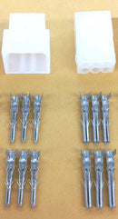 Philmore 61-406, 6 Circuit Molex 0.062" Male and Female Connectors with Pins