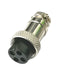 61-604, 4 Pin Female In-Line CB Mic or Ham Radio Microphone Connector