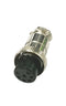61-607, 7 Pin Female In-Line CB Mic or Ham Radio Microphone Connector