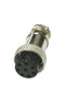 61-608, 8 Pin Female In-Line CB Mic or Ham Radio Microphone Connector