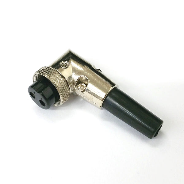 61-612, 2 Pin Female Right Angle CB Mic or Ham Radio Mobile Microphone Connector