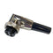 61-614, 4 Pin Female Right Angle CB Mic or Ham Radio Mobile Microphone Connector