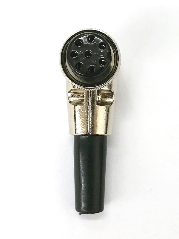 61-618B, 8 Pin Female Right Angle CB Mic or Ham Radio Mobile Mic Connector