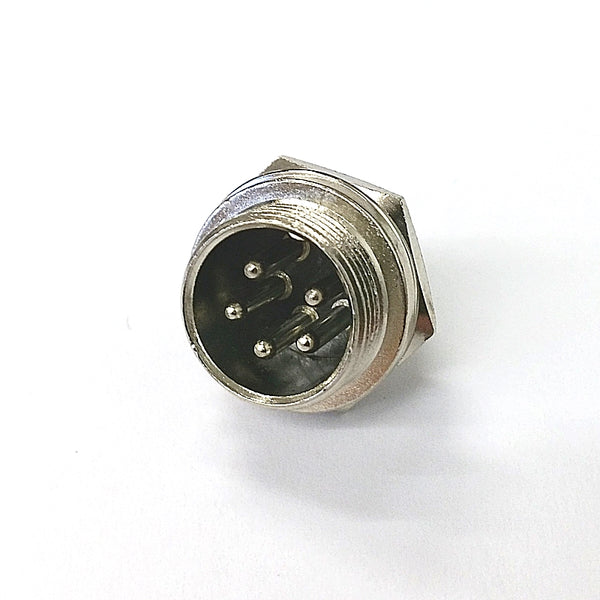 61-625, 5 Pin Male Chassis Panel CB Mic or Ham Radio Mobile Microphone Connector