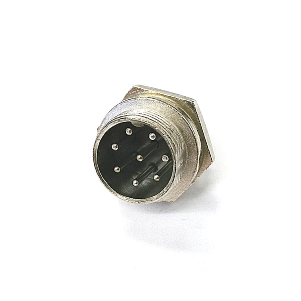 61-628, 8 Pin Male Chassis Panel CB Mic or Ham Radio Mobile Microphone Connector