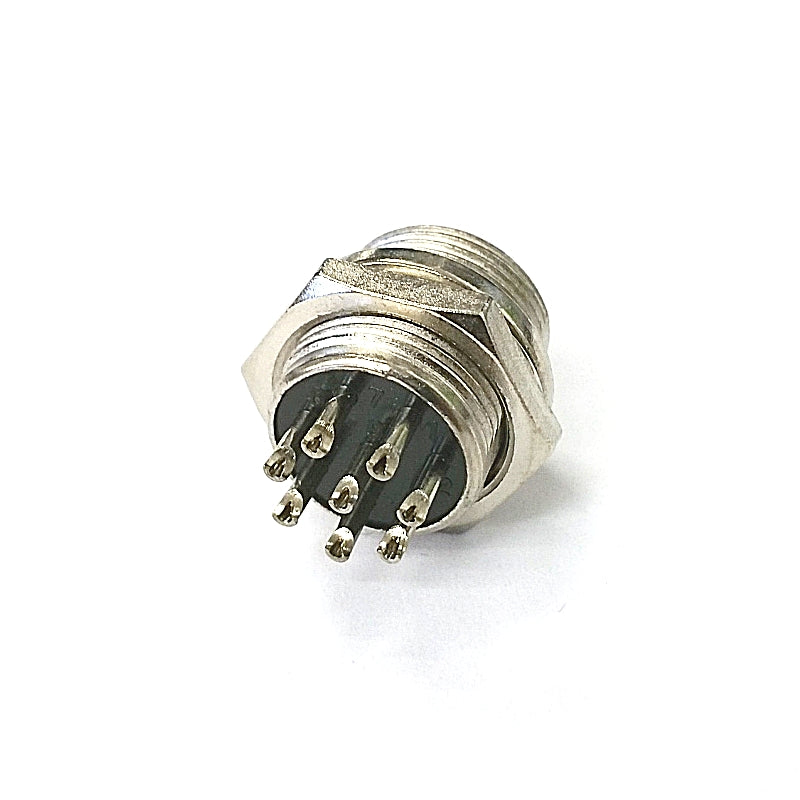 61-628, 8 Pin Male Chassis Panel CB Mic or Ham Radio Mobile Microphone Connector