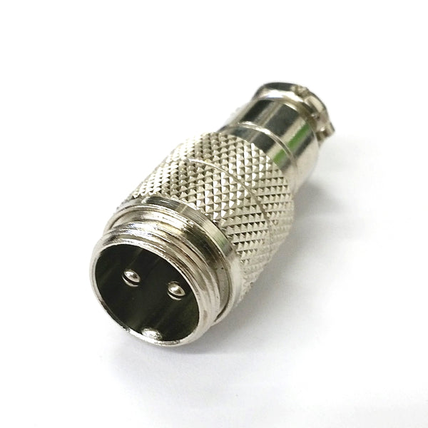 61-632, 2 Pin Male In-Line CB Mic or Ham Radio Mobile Microphone Connector