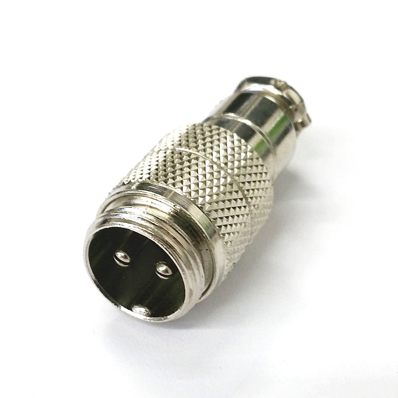 61-632, 2 Pin Male In-Line CB Mic or Ham Radio Mobile Microphone Connector