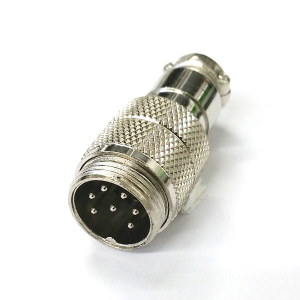 61-637, 7 Pin Male In-Line CB Mic or Ham Radio Mobile Microphone Connector