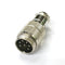 61-637, 7 Pin Male In-Line CB Mic or Ham Radio Mobile Microphone Connector