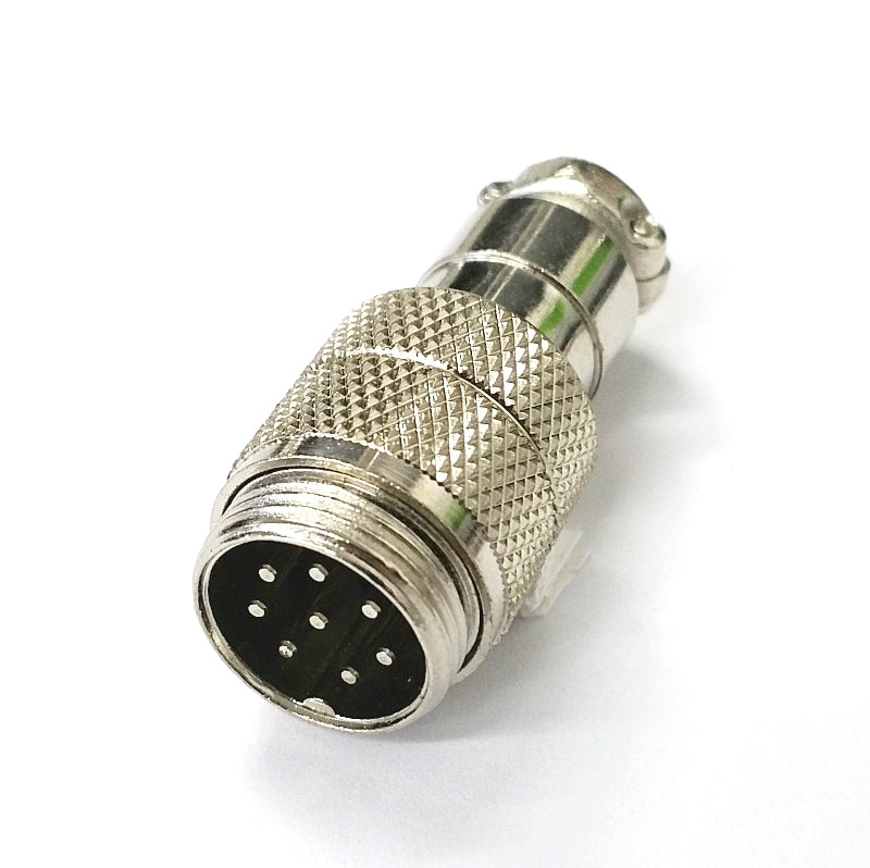 61-638, 8 Pin Male In-Line CB Mic or Ham Radio Mobile Microphone Connector