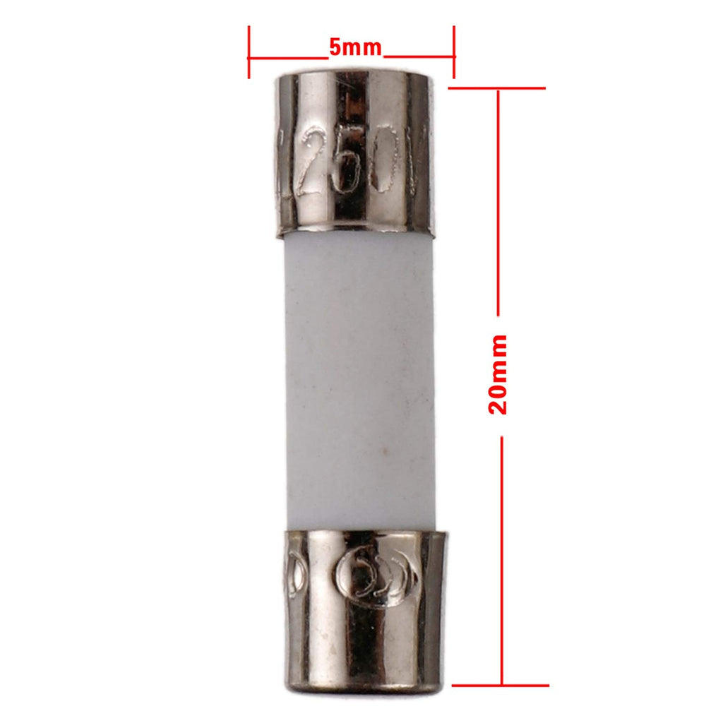 100PCS 5x20mm 20A 250V Fuses 20 Amp Fast-Blow Fuse 5mm X 20mm F20al250v Tubo Di Vetro - Foto 1