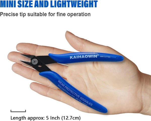 MV Flush Cutter 5in, MVO 170 Wire Flush Cutters Wire Clippers Nippers Clean Cut Pliers Side Cutter Diagonal Cutting Pliers