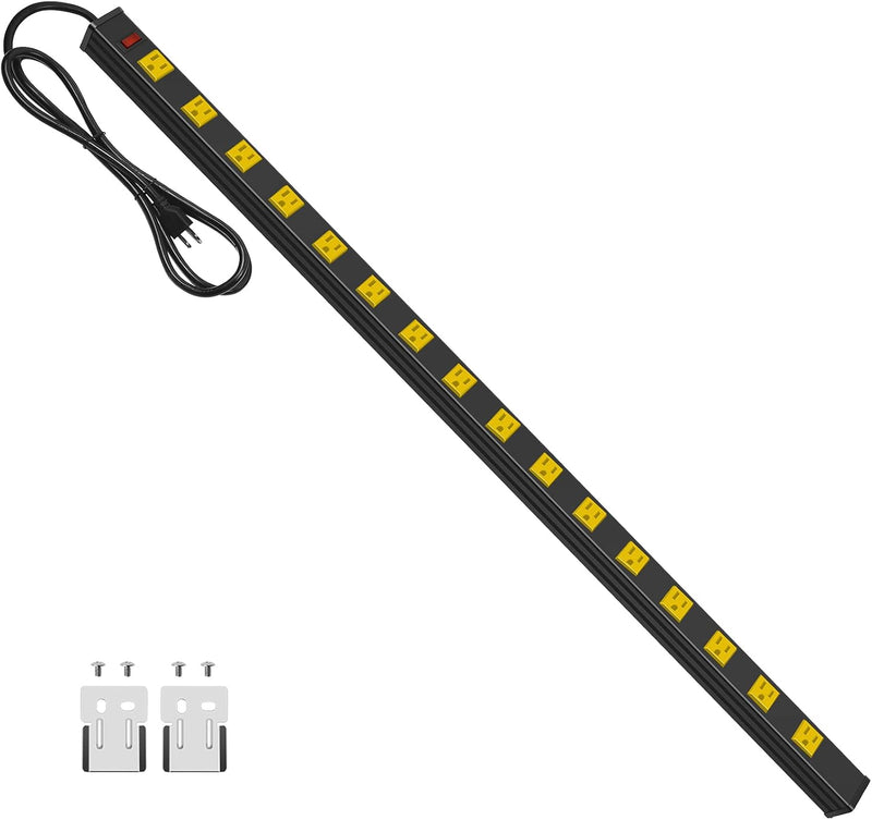 EP-2015C Middle Atlantic Premium 75" 20 Outlet Surge Strip 15A, 9' cord