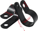 3379D, MVO 10 Pack Black R-Type Cable Clip 5/8 Inch Nylon Plastic
