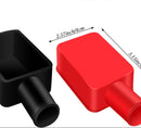 BAT BOOT Large MVO Battery Terminal Covers Red and Black Positive Negative Insulating Stud Covers Flexible Battery Terminal Protector Caps for Car Trucks Boat Electric Bikes
