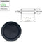 GOB-1104H, MVO (1 pack)  2 Inch Rubber Grommets for Wiring, 1-5/8 in ID, Double-Sided Rubber