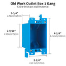 Single Gang Old Work Retrofit Standard Switch/Outlet Wall Electrical (Copy)