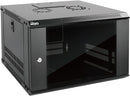 MVCBTF-WM6U, MVO  6U Wall Mount Server Cabinet IT Network Rack Enclosure Lockable Door and Side Panels Black, Cooling Fan, Standard Glass Door, 450mm Depth, for 19”...