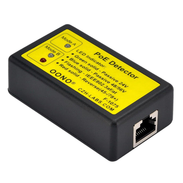 MVF-1075, MVO PoE Detector, Quickly Identify Power Over Ethernet with RJ45, PoE Tester 802.3af/at Passive 24V/48V/56V