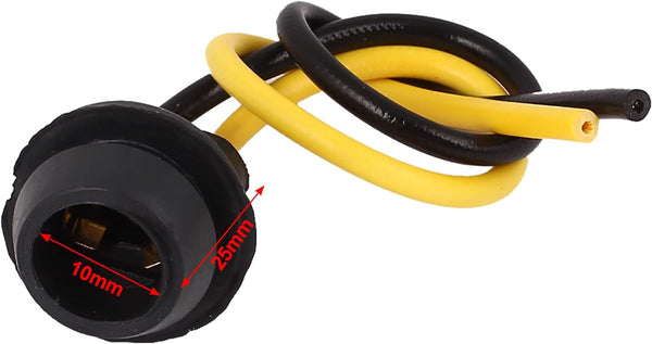 T10 Wedge Socket, MVO T10 Wedge Base Light Car Instrument Panel Dash Board Socket Universal