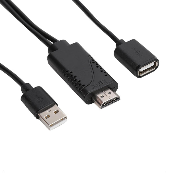 MVUSB-A-MF to HDMI M, MVO 2 in 1 1080P USB Female to HDMI Male HDTV Adapter