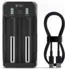 18650 Dual Battery Charger for 18650 3.7V Li-ion  Rechargeable Batteries