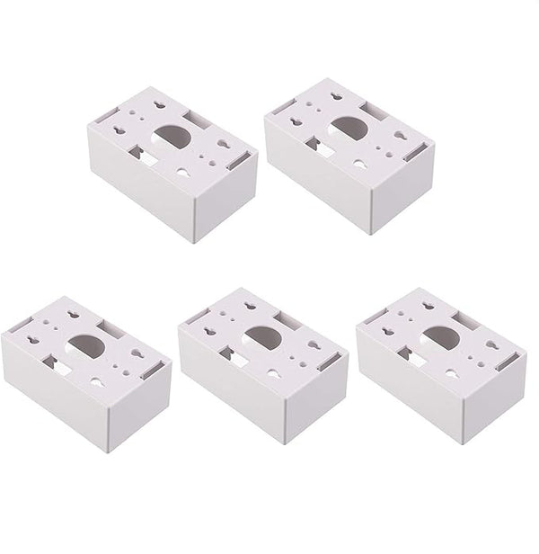 TSRW -JD1-5PK Cable Matters 5-Pack Single Gang Low Voltage Surface Mount Backbox 1.85 inches in Depth in White