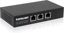 561266, Intellinet 2-Port Gigabit High-Power PoE+ Extender, 25W, IEEE 802.3at | IEEE 802.3af/at range doubler adds 328 ft, powers two devices up to 25W, Gigabit RJ45, metal housing