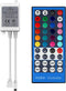 RFRGBW Controller 6A, MVO 5 PIN RGBW 5050 RGB+White IR Remote Controller 28 Keys for RGBW LED Strips DC12V/DC24V Adjust Speed/Brightness/Color/Scene