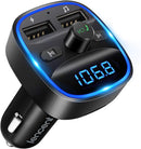 T25 BT CIG Adaptor, MVO  FM Transmitter, Bluetooth FM Transmitter Wireless Radio Adapter Car Kit with Dual USB Charging, Audio Receiver Car Charger MP3 Player, Support...