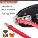 701-006-25, MVO 25 PACK RED Wire Ferrule Connectors - AWG 6-16.0mm² Copper Barrel Pin Cord Ends Insulated Terminals - E16-12