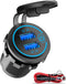 USBA/A 42M-BLACK, MVO USB A x 2 12/24v 36W QC 3.0